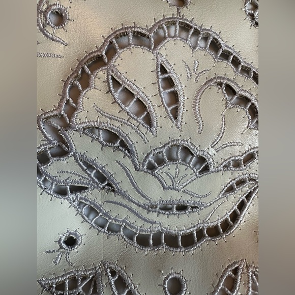 Patricia Nash Lyon Medium Leather Satchel Crossbody - Picture 12 of 14